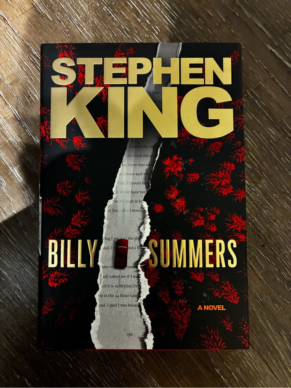 Billy Summers Hardcover Book - Black & Red